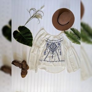 Blu Pepper embroidered blouse